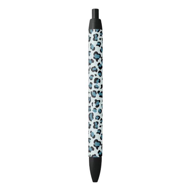 Leopardendrucke, Leoparden-Spots, Blauer Leopard Kugelschreiber (Vorderseite Vertikal)