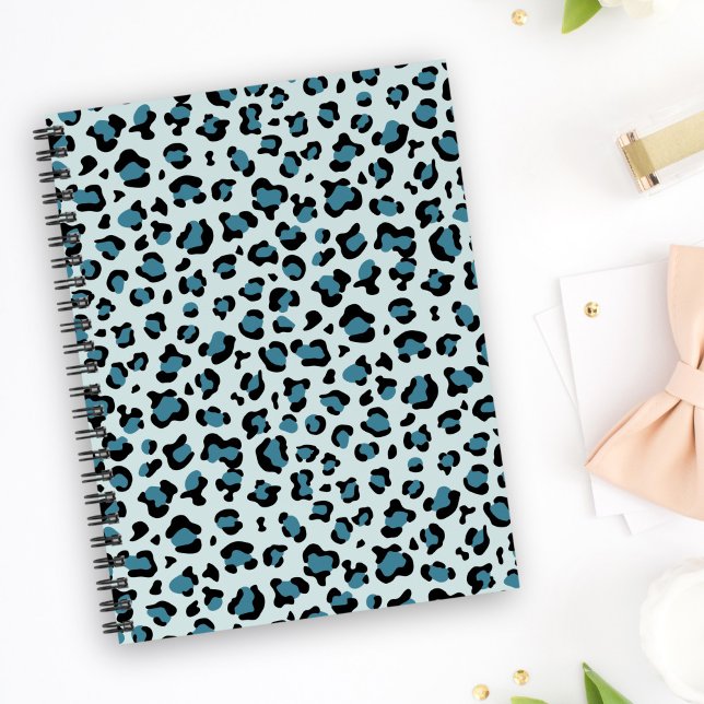 Leopardendrucke, Leoparden-Spots, Blauer Leopard Notizblock (Von Creator hochgeladen)
