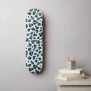 Leopardendrucke, Leoparden-Spots, Blauer Leopard Skateboard