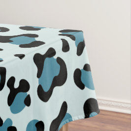 Leopardendrucke, Leoparden-Spots, Blauer Leopard Tischdecke