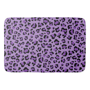 Leopardendrucke, Leoparden-Spots, Lila Leopard Badematte