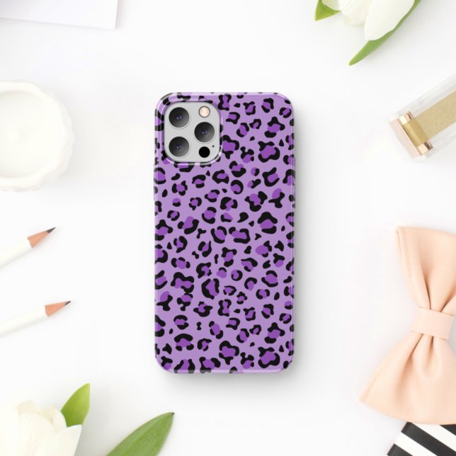 Leopardendrucke, Leoparden-Spots, Lila Leopard Case-Mate iPhone Hülle (Von Creator hochgeladen)
