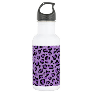 Leopardendrucke, Leoparden-Spots, Lila Leopard Edelstahlflasche