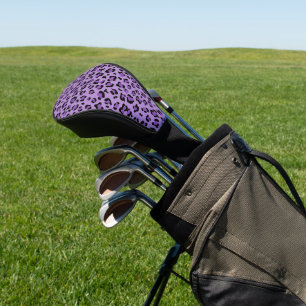 Leopardendrucke, Leoparden-Spots, Lila Leopard Golf Headcover