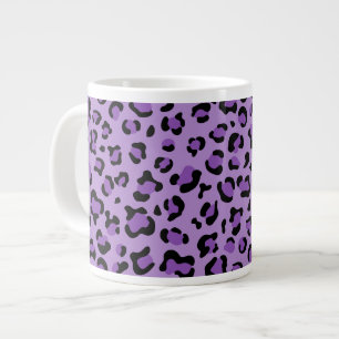Leopardendrucke, Leoparden-Spots, Lila Leopard Jumbo-Tasse