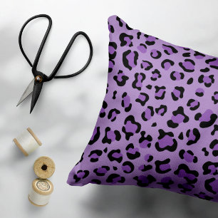 Leopardendrucke, Leoparden-Spots, Lila Leopard Kissenbezug