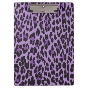 Leopardendrucke, Leoparden-Spots, Lila Leopard Klemmbrett