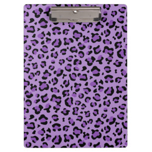Leopardendrucke, Leoparden-Spots, Lila Leopard Klemmbrett