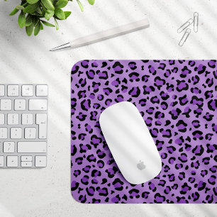 Leopardendrucke, Leoparden-Spots, Lila Leopard Mousepad