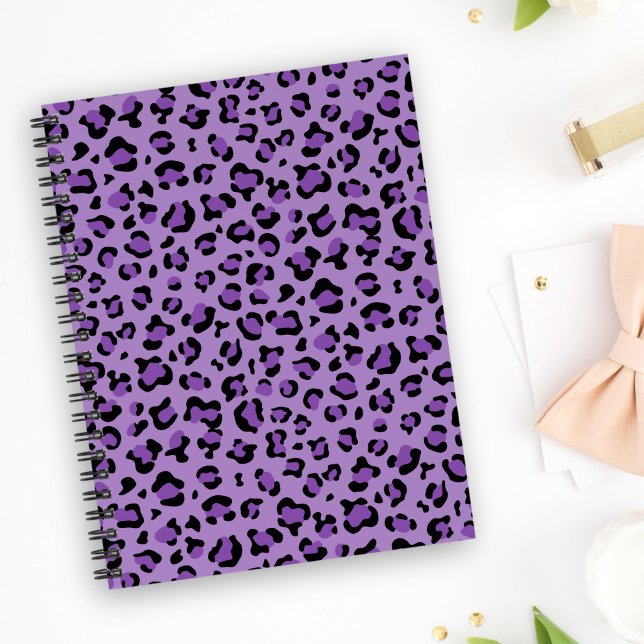 Leopardendrucke, Leoparden-Spots, Lila Leopard Notizblock (Von Creator hochgeladen)