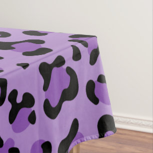 Leopardendrucke, Leoparden-Spots, Lila Leopard Tischdecke