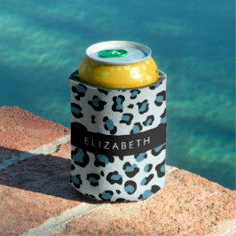 Leopardendrucke, Spots, Blauer Leopard, Ihr Name Dosenkühler