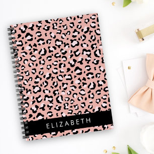 Leopardendrucke, Spots, rosa Leoparden, Ihr Name Planer