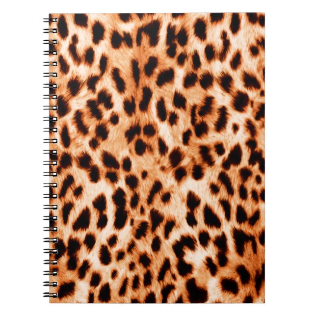 Leopardendrucktextur Notizblock (Vorderseite)