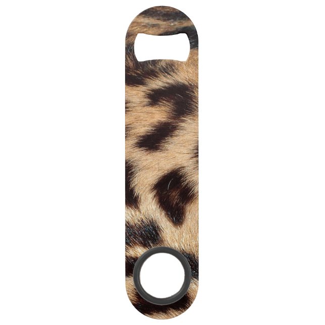 Leopardendrucktextur-Trend Speed Flaschenöffner (Rückseite)