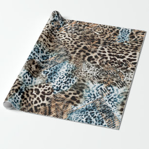 Leopardenflecken-Tierdruckmuster Geschenkpapier