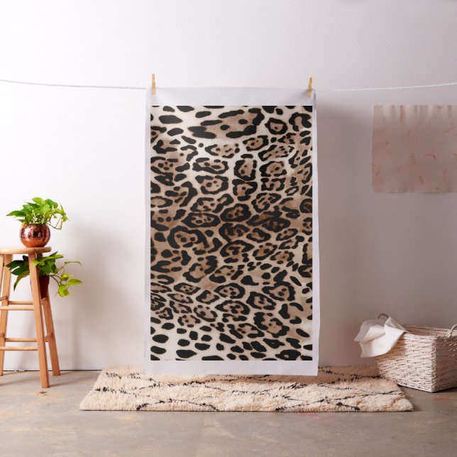 Leopardenflecken-Tierdruckmuster Stoff (Beispiel)