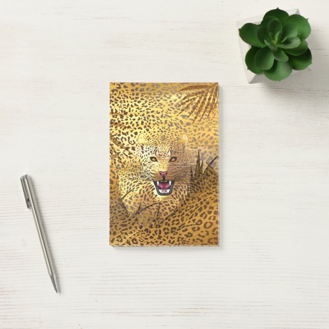 Leopardengebiet 1 post-it klebezettel (Büro)