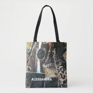 Leopardengrunge in Monogramm