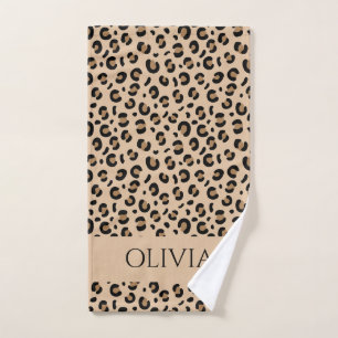 Leopardenhandtuch im Stile der Savanne Handtuch
