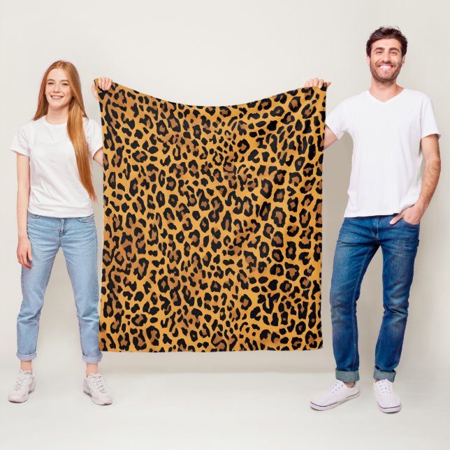 Leopardenhaut Fleecedecke (Beispiel)