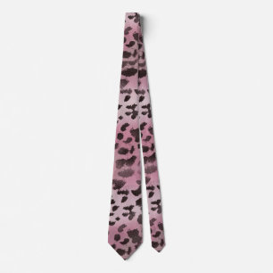 Leopardenhaut in rosa Rose Krawatte