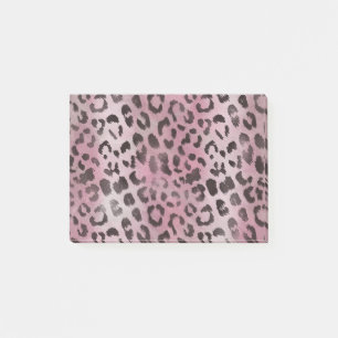 Leopardenhaut in rosa Rose Post-it Klebezettel
