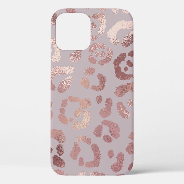 Leopardenhaut: Rose Gold Eleganz. Case-Mate iPhone Hülle (Rückseite)