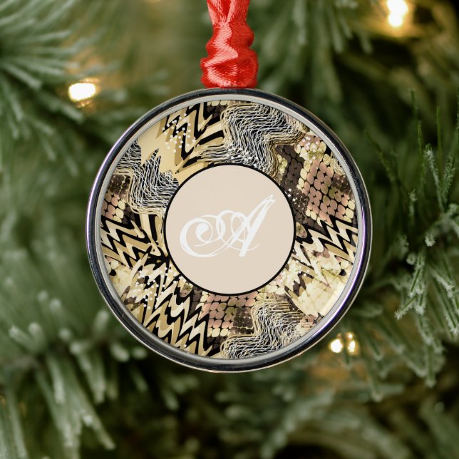 Leopardenhaut, Schlange Ornament Aus Metall (Baum)