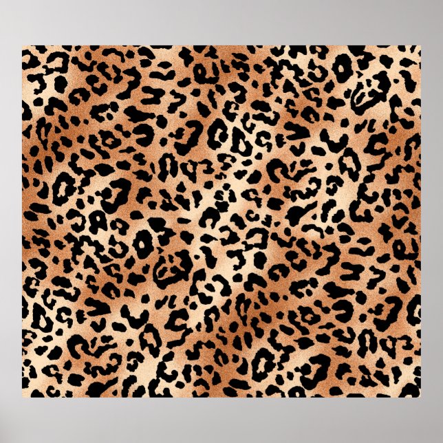 Leopardenhaut Stilvolles Bluse-Design mit Leoparde Poster (Vorne)