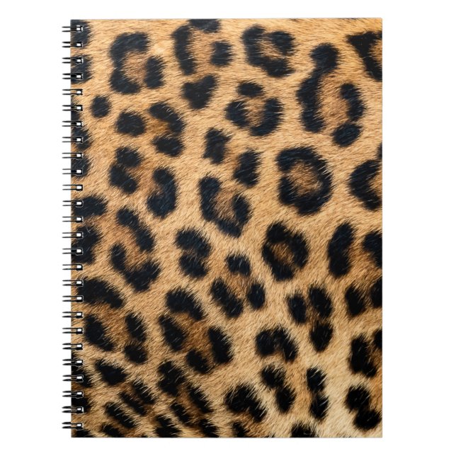 Leopardenhaut-Textur Notizblock (Vorderseite)