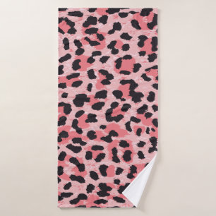 Leopardenhaut: Vintage nahtlose Textur Badehandtuch