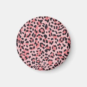 Leopardenhaut: Vintage nahtlose Textur Magnet