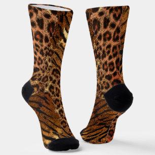 Leopardenleder Socken