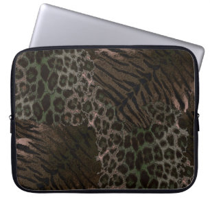 Leopardenledermode Laptopschutzhülle