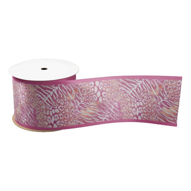 Leopardenledermode Satinband (Spule)