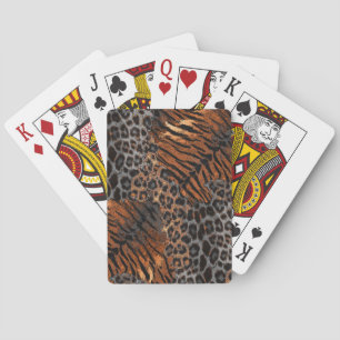 Leopardenledermode Spielkarten