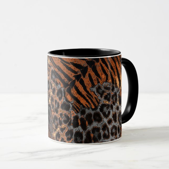 Leopardenledermode Tasse (VorderseiteRechts)