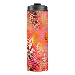 Leopardenleopard, abstrakt, animalisch thermosbecher