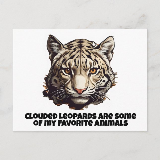 Leopardenleoparden Postkarte (Vorderseite)