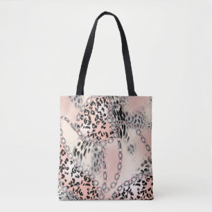 Leopardenmuster, Blume, Kette, Rose