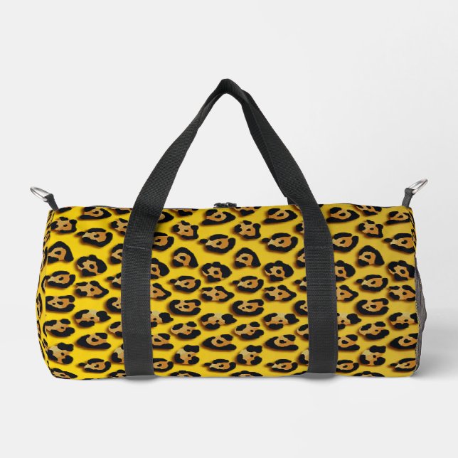 Leopardenmuster Duffle Bag (Vorderseite)