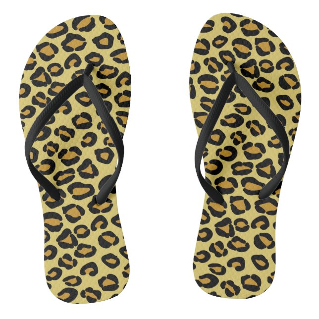 Leopardenmuster Flip Flops (Fußbett)