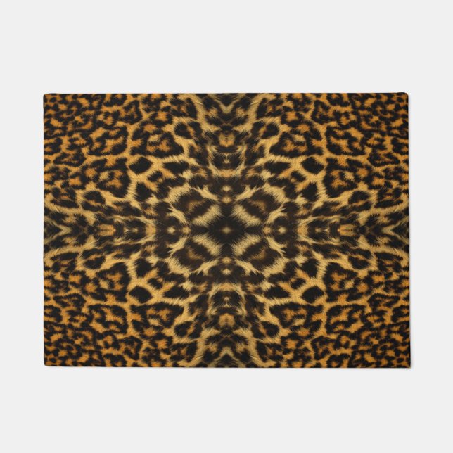 Leopardenmuster Fußmatte (Vorderseite)