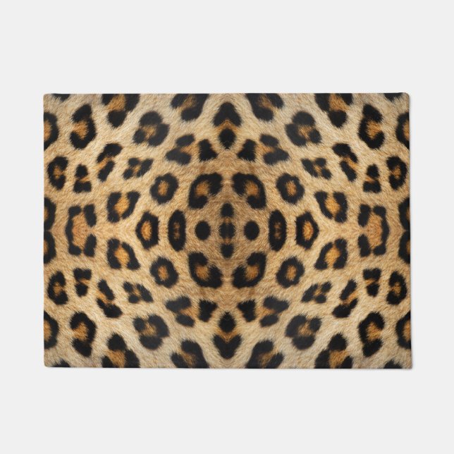 Leopardenmuster Fußmatte (Vorderseite)