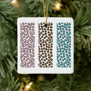 Leopardenmuster Keramikornament