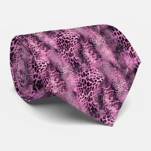Leopardenmuster  krawatte