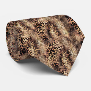 Leopardenmuster  krawatte