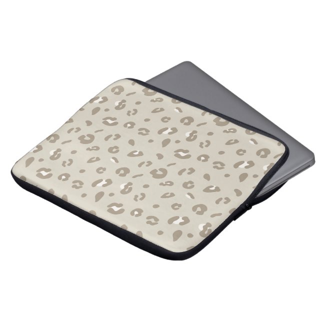 Leopardenmuster Laptopschutzhülle (Vorne Oben)