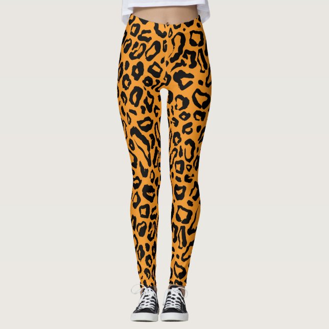 Leopardenmuster Leggings (Vorderseite)